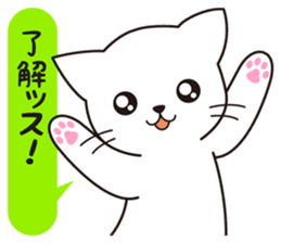Cat to a friendly conversation sticker #2735671