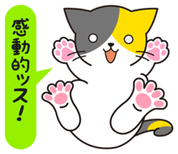 Cat to a friendly conversation sticker #2735672