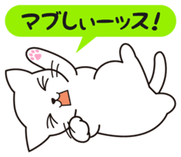 Cat to a friendly conversation sticker #2735676