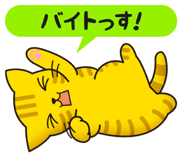 Cat to a friendly conversation sticker #2735678