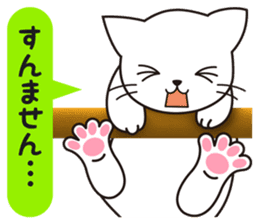 Cat to a friendly conversation sticker #2735684