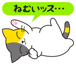 Cat to a friendly conversation sticker #2735688