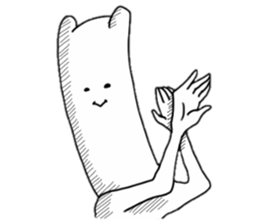 Shy rabbit!! sticker #2736001