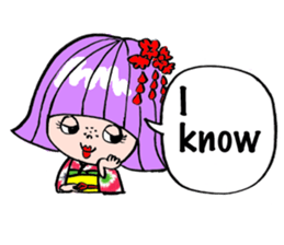 Japanese Kimono girl sticker #2736051