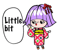 Japanese Kimono girl sticker #2736060
