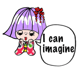 Japanese Kimono girl sticker #2736063