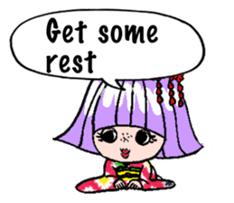 Japanese Kimono girl sticker #2736065