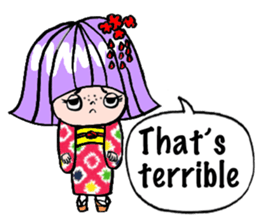Japanese Kimono girl sticker #2736066