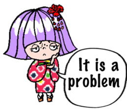Japanese Kimono girl sticker #2736067