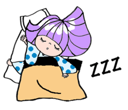 Japanese Kimono girl sticker #2736077