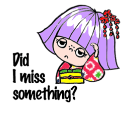 Japanese Kimono girl sticker #2736082