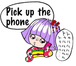 Japanese Kimono girl sticker #2736084