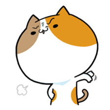 Miki and Giant cat sticker #2736277