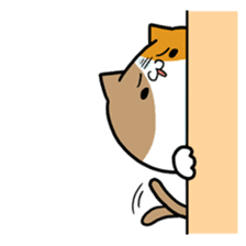 Miki and Giant cat sticker #2736279