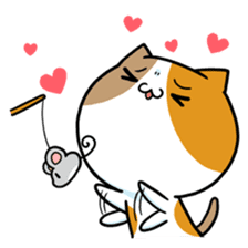 Miki and Giant cat sticker #2736281