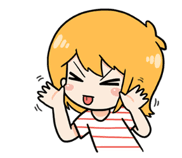 Miki and Giant cat sticker #2736286