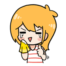 Miki and Giant cat sticker #2736287