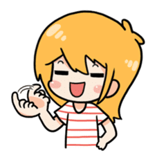 Miki and Giant cat sticker #2736289