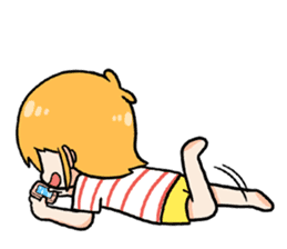 Miki and Giant cat sticker #2736290