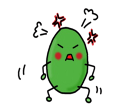 Cute Green soybeans sticker #2736332