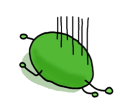 Cute Green soybeans sticker #2736333