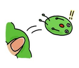 Cute Green soybeans sticker #2736334