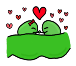 Cute Green soybeans sticker #2736338