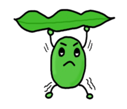 Cute Green soybeans sticker #2736340