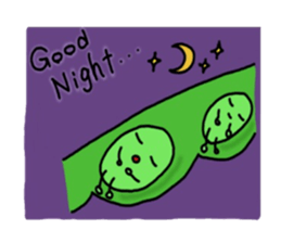 Cute Green soybeans sticker #2736345