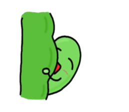 Cute Green soybeans sticker #2736346