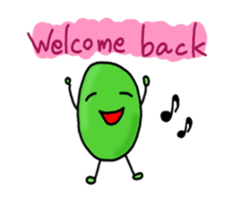 Cute Green soybeans sticker #2736347