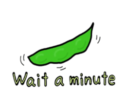 Cute Green soybeans sticker #2736348