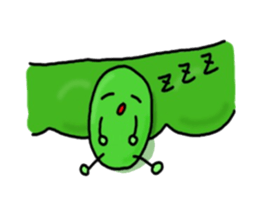 Cute Green soybeans sticker #2736351