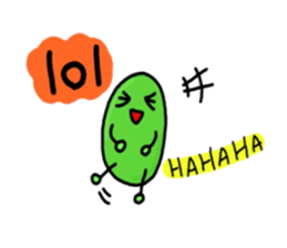 Cute Green soybeans sticker #2736352