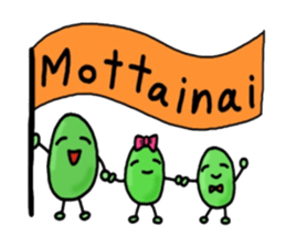 Cute Green soybeans sticker #2736356