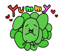 Cute Green soybeans sticker #2736357