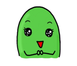 Cute Green soybeans sticker #2736358