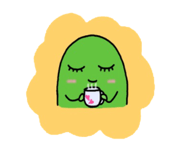 Cute Green soybeans sticker #2736361