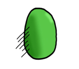 Cute Green soybeans sticker #2736362