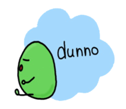 Cute Green soybeans sticker #2736363