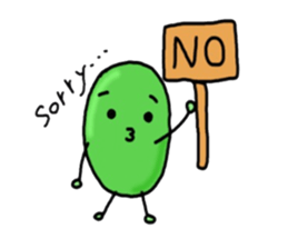 Cute Green soybeans sticker #2736364