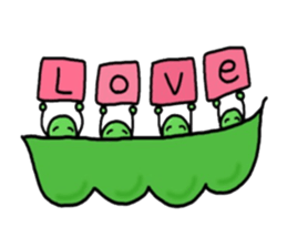 Cute Green soybeans sticker #2736367