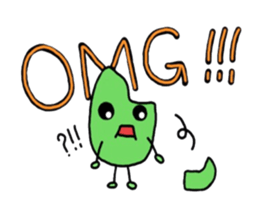 Cute Green soybeans sticker #2736368