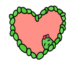 Cute Green soybeans sticker #2736370