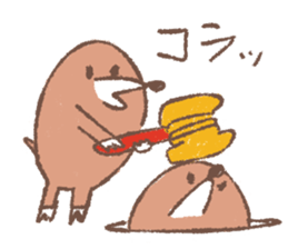 Cute mole 2 sticker #2736629