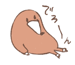 Cute mole 2 sticker #2736646