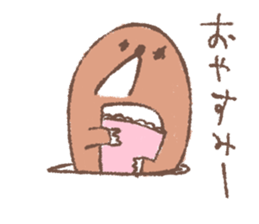 Cute mole 2 sticker #2736647