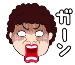 Funny madam in OSAKA, JAPAN sticker #2737354