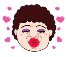 Funny madam in OSAKA, JAPAN sticker #2737368