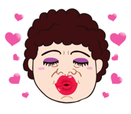 Funny madam in OSAKA, JAPAN sticker #2737368